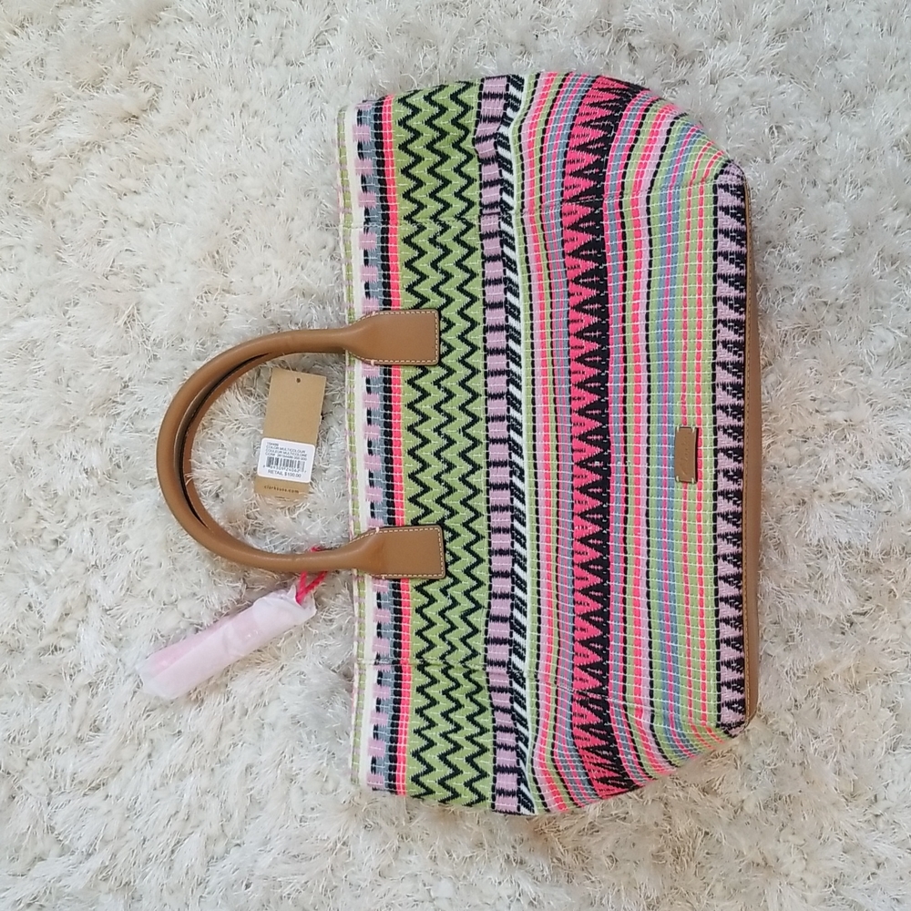 Clarks colorful tote bag